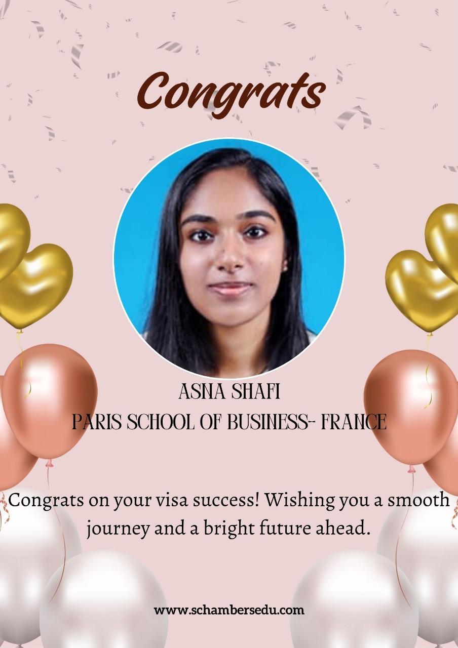 Asna Shafi visa success poster